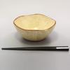 Ichikyu Mino Ware Bowl Ichikyu Arabesque Yellow 581-19