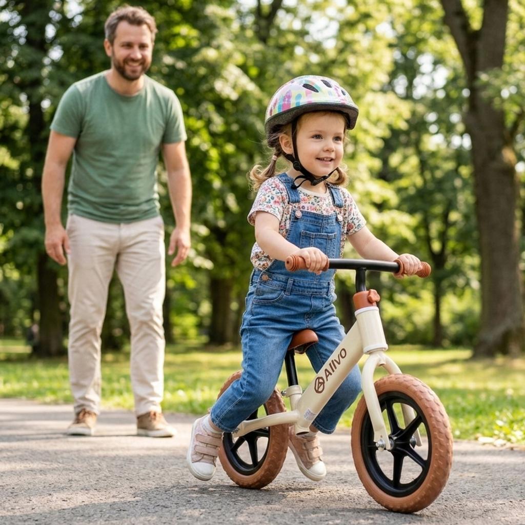 [PACZB] Allvo 12" Children's Balance Bike Beige ALV-U896N