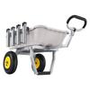 VEVOR Beach Fishing Cart, 90.7 kg Load Capacity, Fishing Cart with Poly Bed, Heavy-Duty Aluminum Alloy Frame, 330 mm All-Terrain Tires, 8 Rod Holders