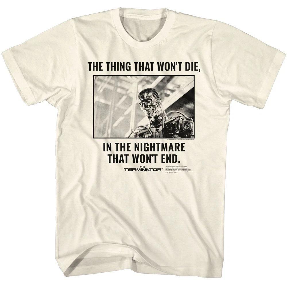 Terminator Wont Die Natural Movie Shirt 130