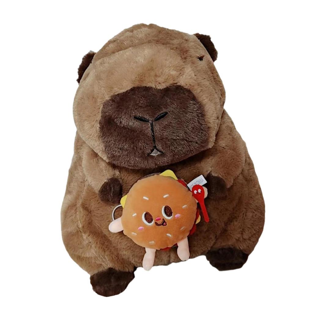 Plush Capybara Backpack Shoulder Bag for Birthday Gift Street Kids Adults