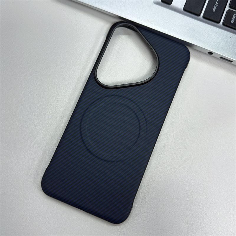 Applicable to Huawei Pura90Pro Carbon Fiber Pattern Sticker Frameless Mobile Phone Case Pura80 Magnetic Pura70 Set