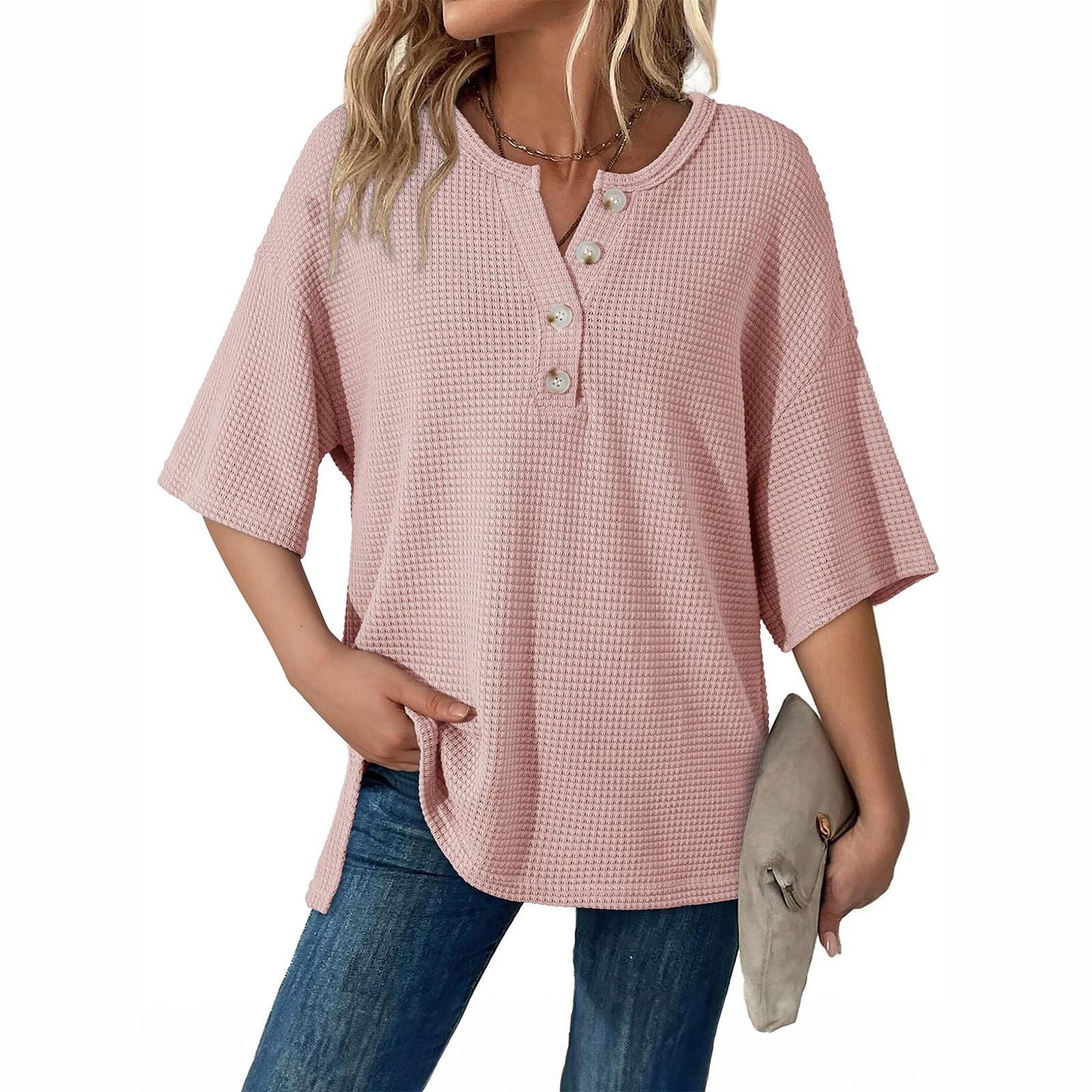 

Женские повседневные свободные рубашки модные топы футболки футболки S