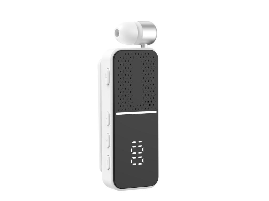 Lavalier Business Bluetooth 6.0 Headphones Talk/music 50H Play Time LED Display ENC Noice Cancelling Wireless Earphone Handsfree