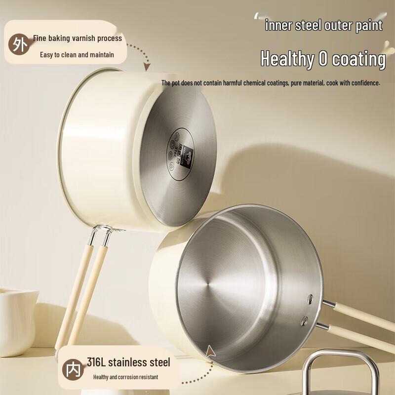 

KOBACH 316L Stainless Steel Milk Pot with Steamer