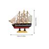 Wooden Sailboat Model Sailboat Decor Creative Ship Miniature Statue Figurine Home Decor Wooden Pirate Ship Model nament Sailing