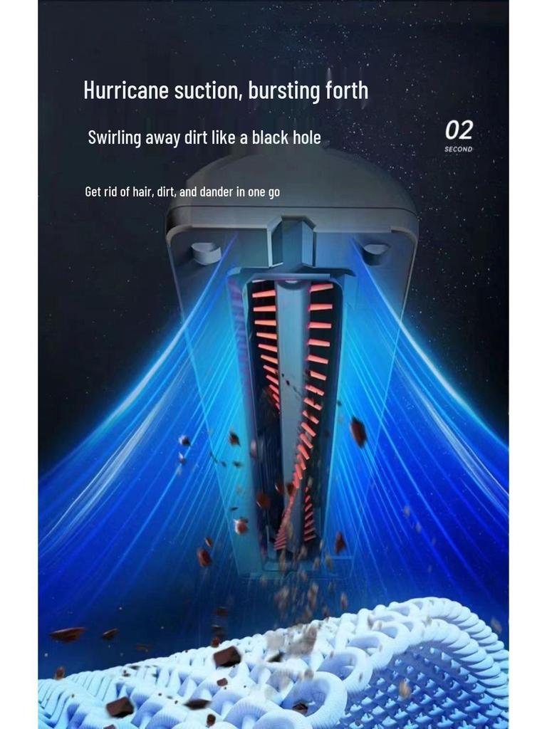 Rechargeable Dual-Purpose Vacuum & Blower: Handheld Cleaner for Home, Car, Desktop, Wardrobe & Hair Drying Tasks.