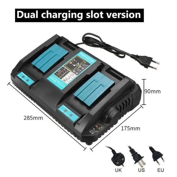 Dual Lithium Battery Charger DC18RD Replacement for Makita 18V Battery Charger Makita Charger