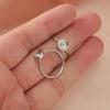 Stainless Steel 17mm Ring Base for DIY Diamonds - Adjustable Round Setting