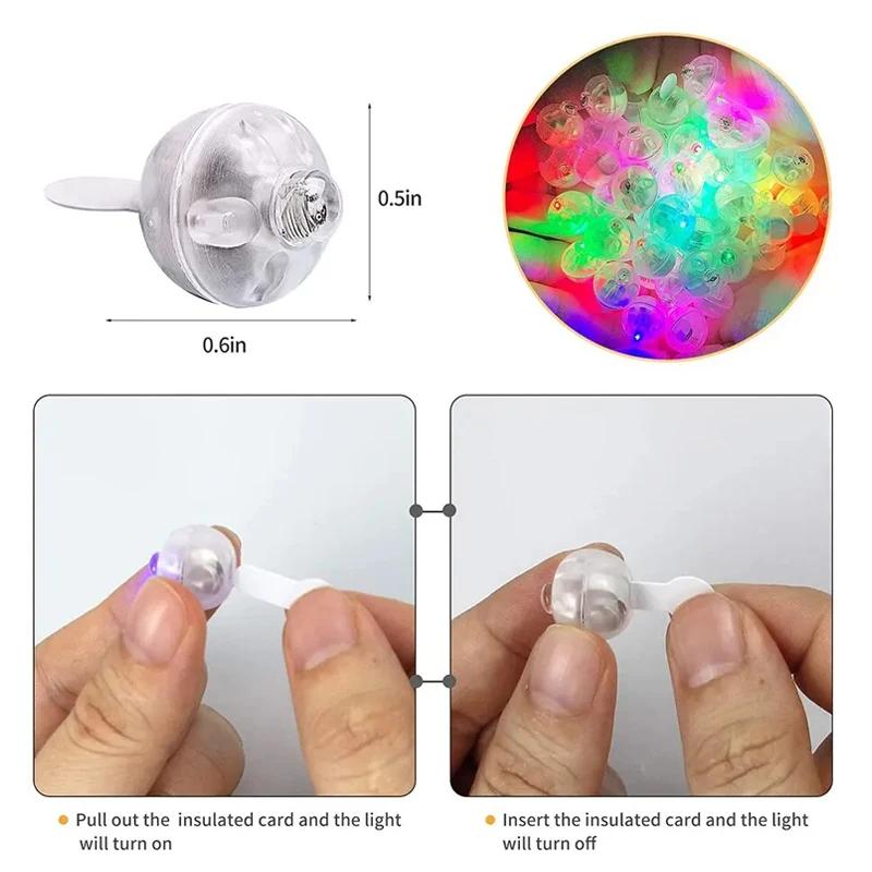10/30Pcs Led Balloon Light Tiny Mini Round Ball Lamp For Bar Lantern Christmas Wedding Party Decorations Luminous Toy