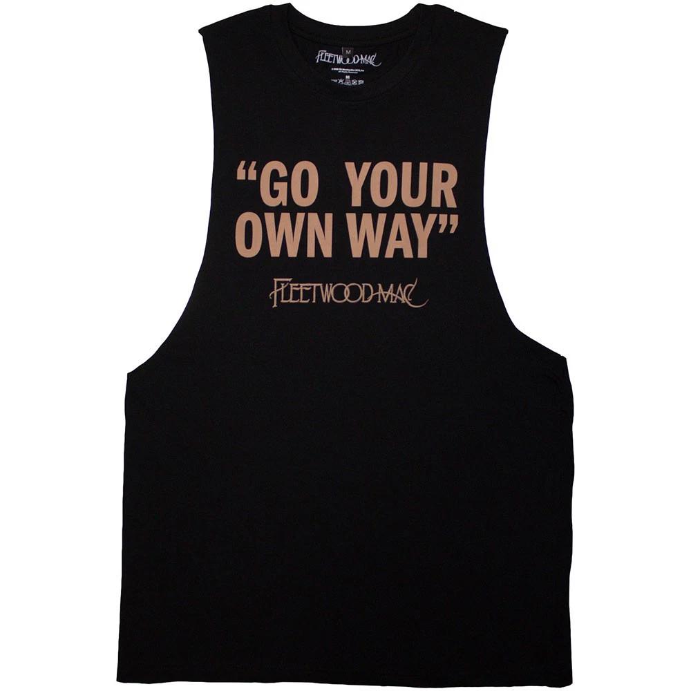 Fleetwood Mac Unisex Vest T-Shirt: Go Your Own Way (Black) (Medium) 2XL