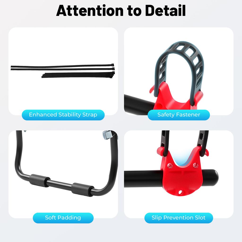 Foldable 3 Bike Car Trunk Rack Carrier, Heavy Duty Carbon Steel Mount for SUV Sedan, Holds 44.1lbs for Outdoor Travel