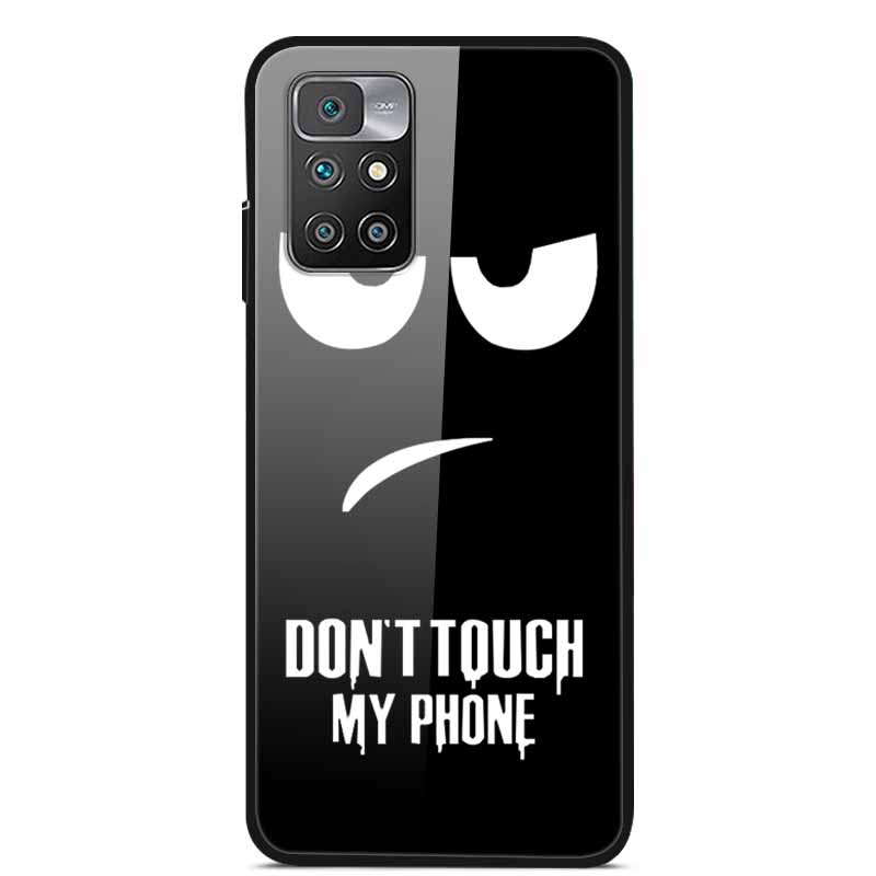 For Redmi Note 10 Pro Cases Note10T Tempered Glass Hard Back Cover for Xiaomi Redmi Note 10 5G / Note 10T Phone Case Capa Fundas