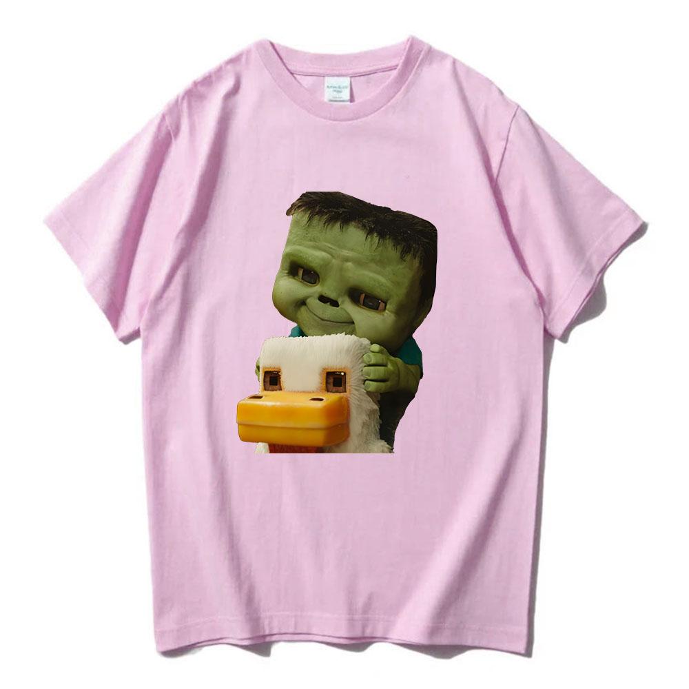 Funny Printing T-shirt Hot Game Chicken Jockey Tshirts Short Sleeve Cotton O-neck TShirt Men Women Clothing Unisex Streetwear