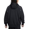 Nike Air Sweatshirts Men's 010 Black/White/White Hooded Moderate Cardigan IF1275-010