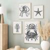 Octopus Lobster Crab Turtle Jellyfish Vintage Nordic Posters And Prints Wall Art Canvas Painting Pictures For Living Room Decor