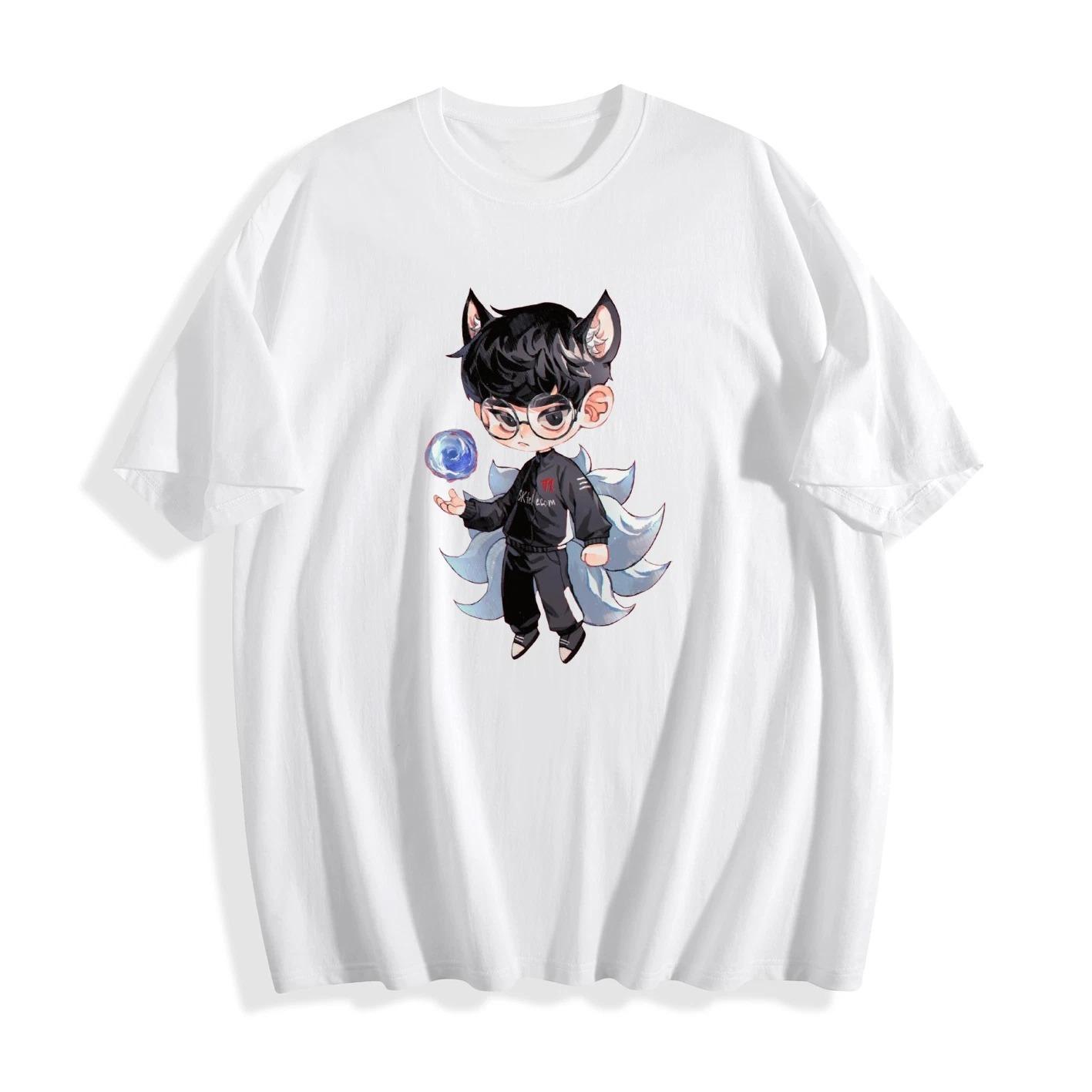 

T1 Anime Neko Boy Chibi Casual Tshirt Mens and Womens Luxury Brand Top 4XL