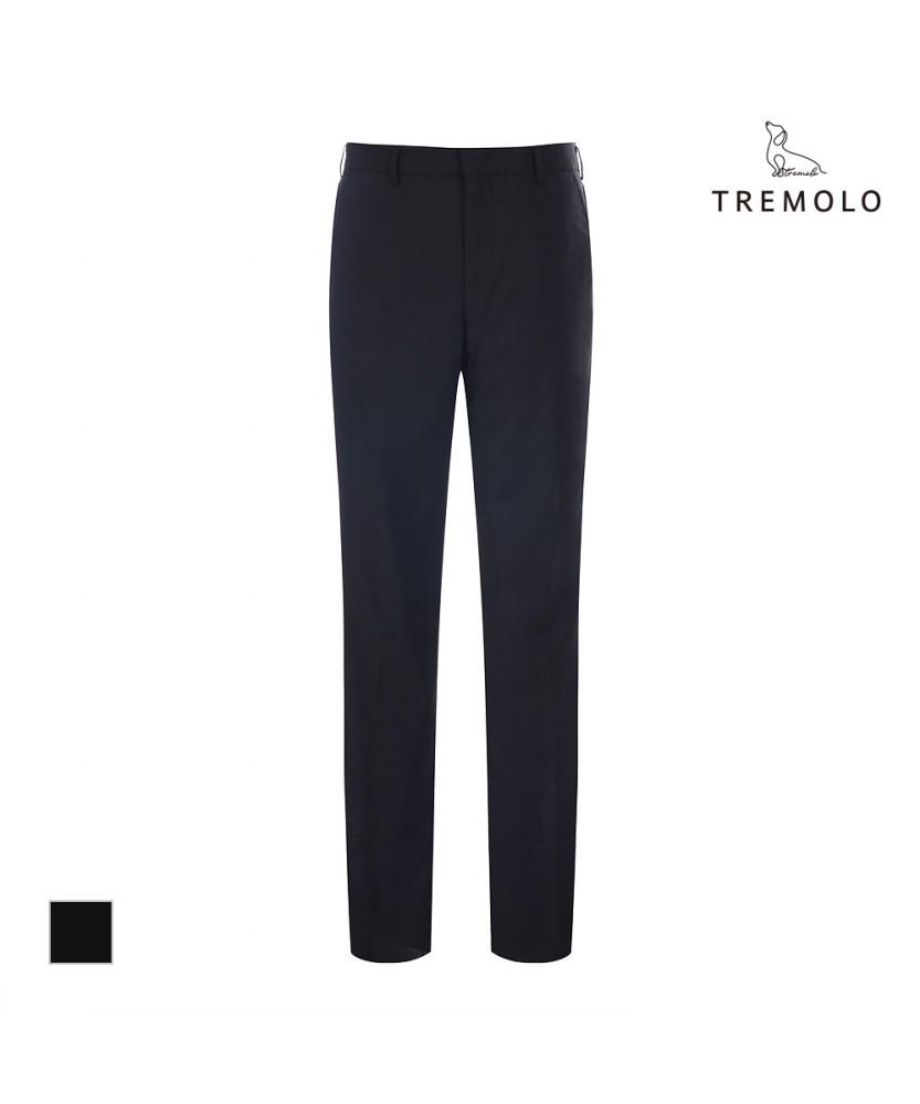 TREMOLO Coolmax Black Solid Dress Pants_Tgbgb3M3211