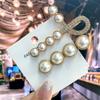 Nová kórejská perleťová spona do vlasov pre ženy, dievčatá, geometrické vlásenky zapletené perleťové postranné spony na hlavu módne doplnky do vlasov