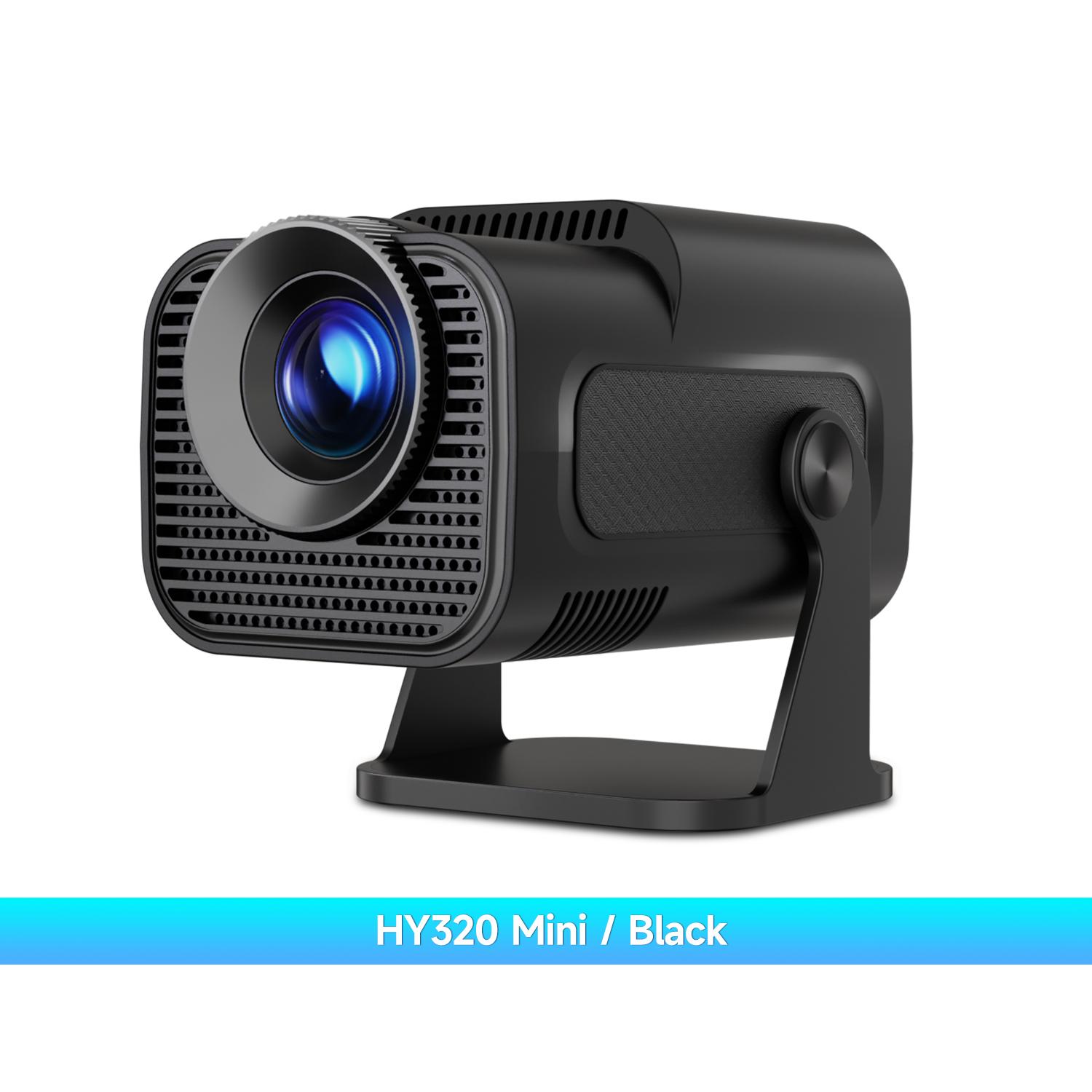

HY320 Mini новый оригинальный 720P Android 11 4K проектор 300ANSI Wifi6 BT5.0 кинотеатр уличный портативный проектор с поворотом на 180° EU plug
