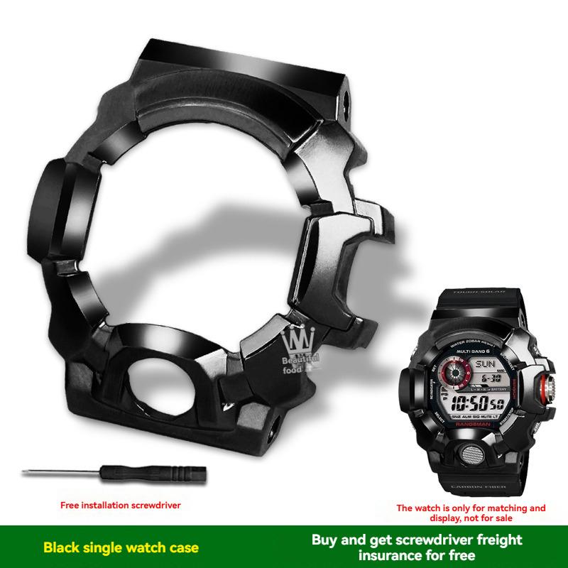 Voor Casio G-SHOCK Serie Cat Man 3410 GW-9400 Gemodificeerde Metalen Behuizing GW-9400Y/J Roestvrij Stalen Behuizing Band Zwarte Behuizing Accessoires