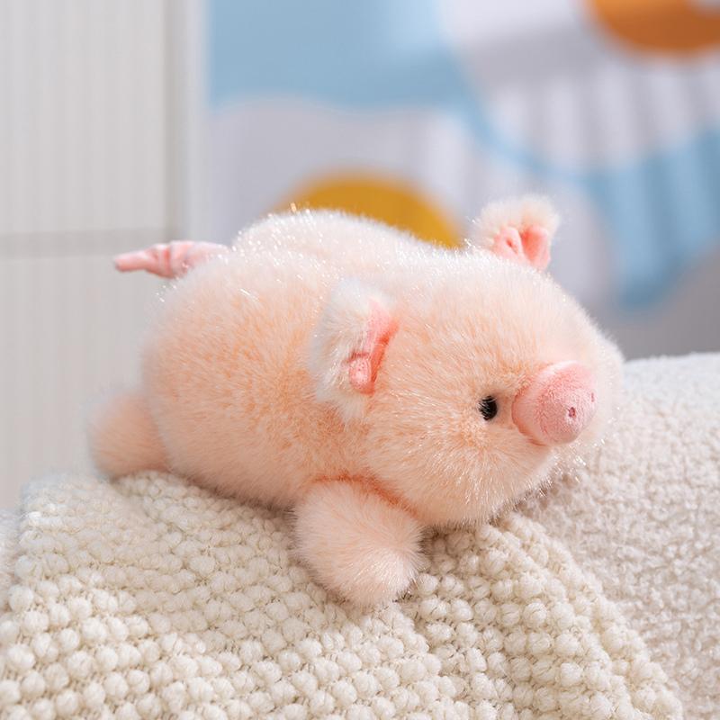 Liebes Kleines Tier Gute Freunde Serie Plüschtiere Flauschiges Liegendes Kaninchen Panda Pinguin Faultier Schweinchen Puppe Mini Schreibtisch Haustiere