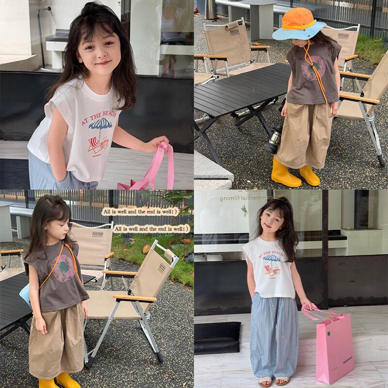 SEVEN BOBI Girls Cartoon Sleeveless T-Shirt 120 cm