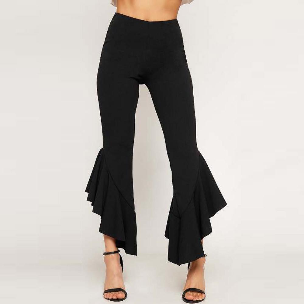 Pantalones acampanados bohemios para mujer, pantalón largo, suelto, con  estampado Tribal africano, pierna ancha, Leggings con fondo de campana,  Hippie|Pantalones y pantalones capri| - AliExpress