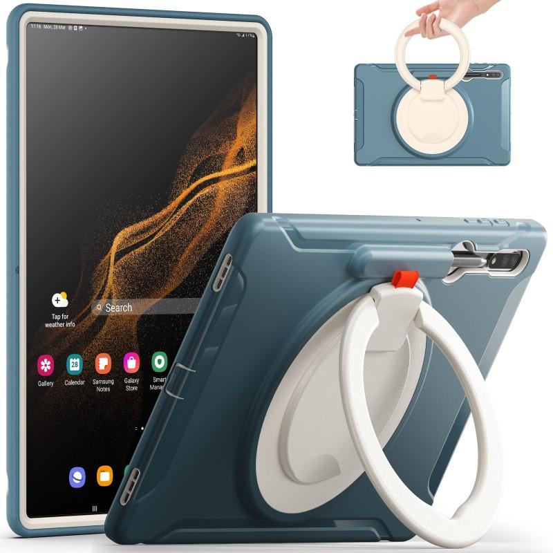 TPUPC Full Cover Tablet Case Galaxy Tab S10 Ultra S9 S8 14.6 Inch Shockproof Stand Hand Strap