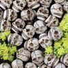 20 Pcs Smiling Skull Miniatures Resin Decor Skull Ornaments for Skull Figurines Planter Home Garden
