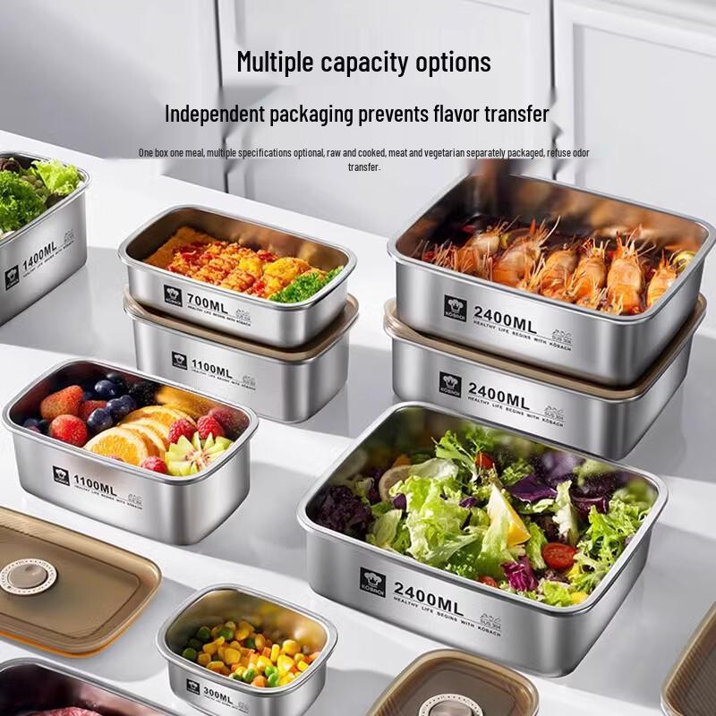 Kambach 304 Stainless Steel Microwaveable Food Container