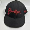 [USED] New Era Black Script with Red Embroidery, Worn Only a Few Times