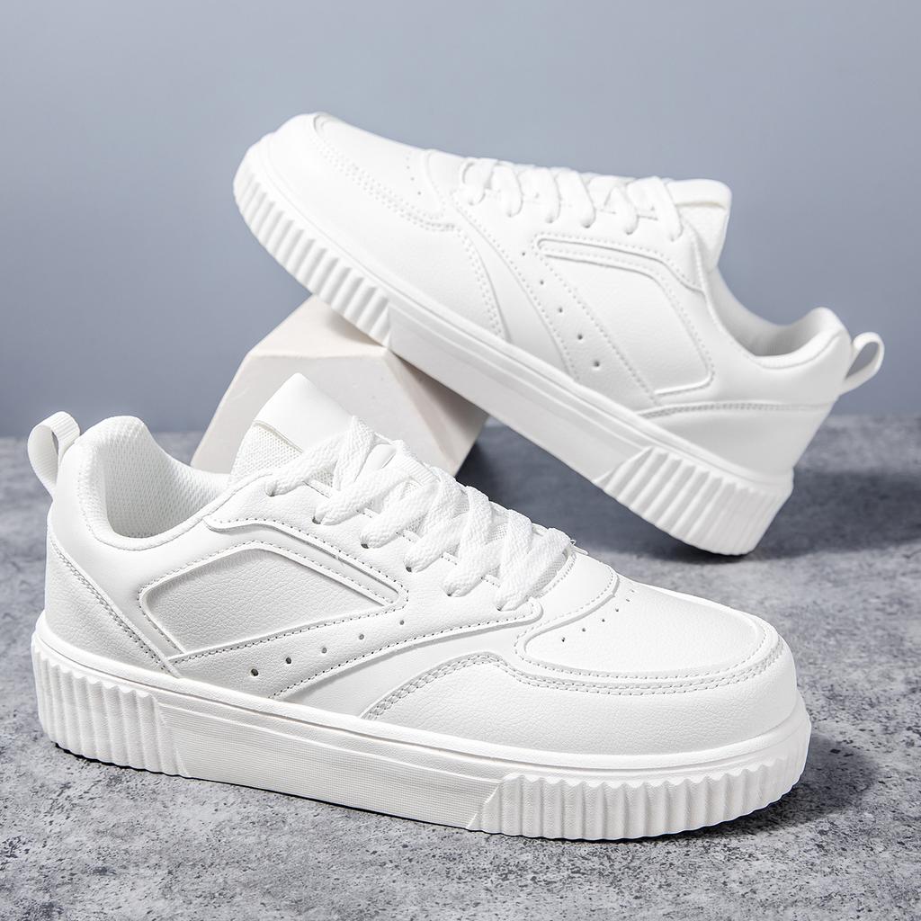 The New Four Seasons for Explosive Classic Leather Casual Shoes Board Shoes Thick Sole