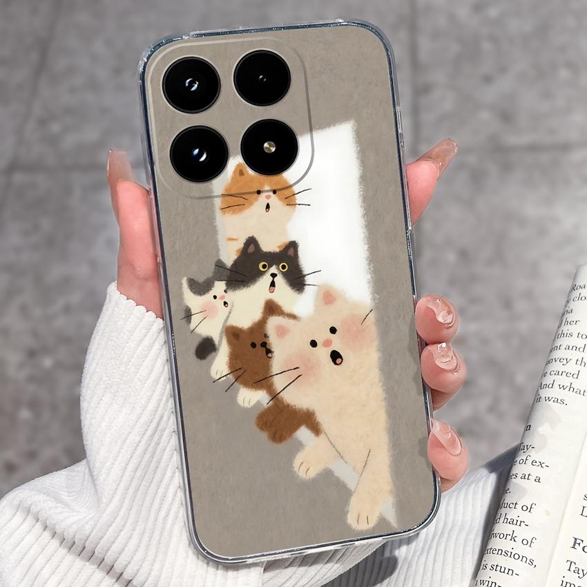 For Xiaomi 17 Mi 11T 11 10T 10 Pro 10S Phone Cover Sleeping Beauty Pattern Black TPU Soft Silicone Shockproof Protective Casing For Xiaomi Bumper Case