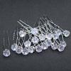20pcs Fashion U-Shape Metal Hair Sticks Rhinestone Pearl Hair Jewelry for Wedding Hairstyles Formal Events Elegant Hair Sticks