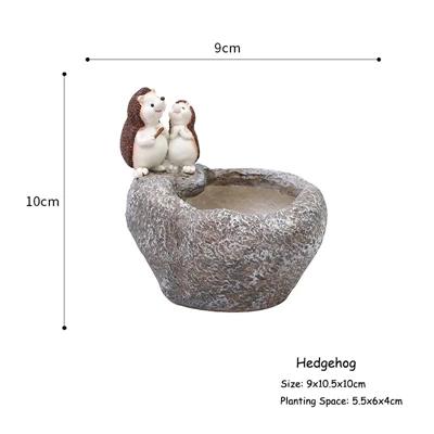 Animal Resin Planter for Succulents Plants Garden Pots, Decorative Flower Pot for Micro Landscape, Tabletop Ornament Decoration