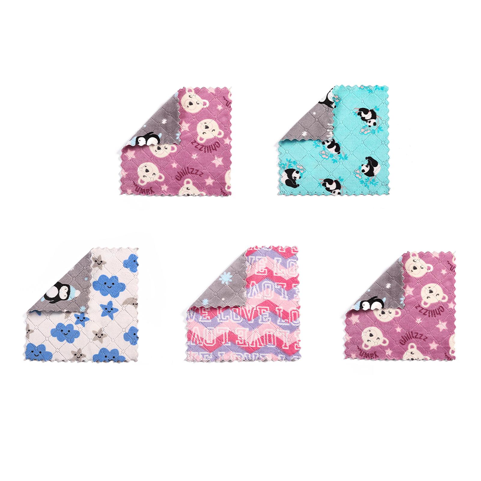 

5 шт. ткань для мытья посуды толстая многоразовая моющаяся безворсовая антипригарная чистящая хлопчатобумажная пряжа супер впитывающая салфетка для протирки кухонные аксессуары B