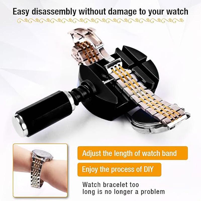 16-Piece Watch Repair Kit for Band Disassembly, Length Adjustment, and Strap Replacement