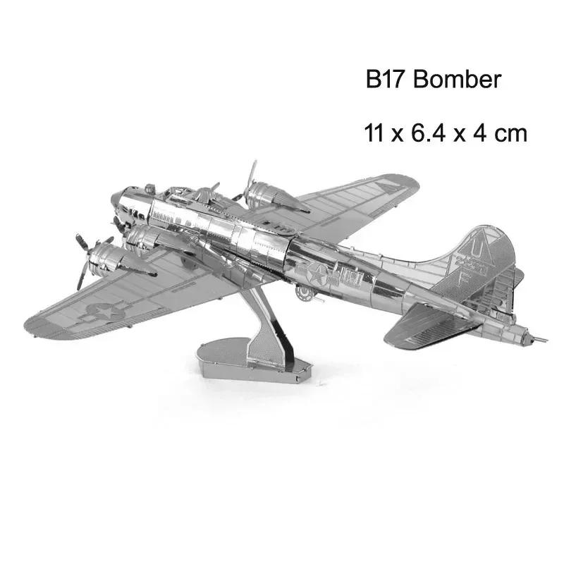 3D Metal Puzzles Military J-20 J-10B SU-34 KA-50 Fighter UFO RAH-66 Helicopter DIY Assembly Handmade Assemble Scale Model Jigsaw Puzzles