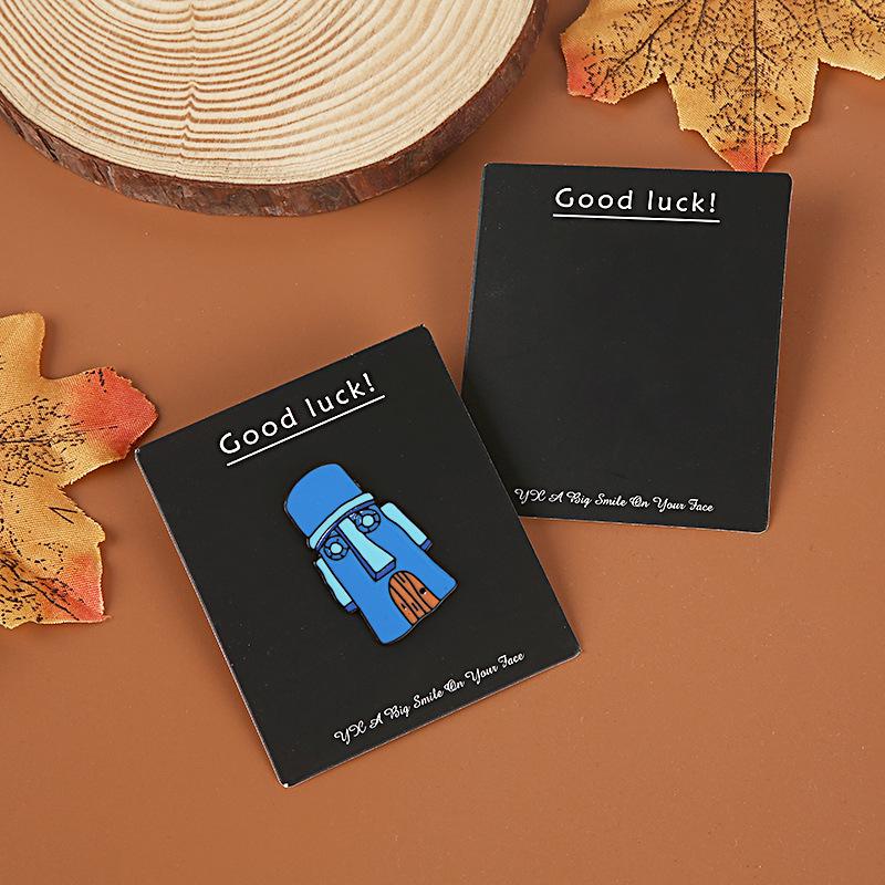 Pineapple House Squidward Brooch - Cute Cartoon Badge Spongebob Merch Hoodie Accessory for Couples, Creative European & American Style.