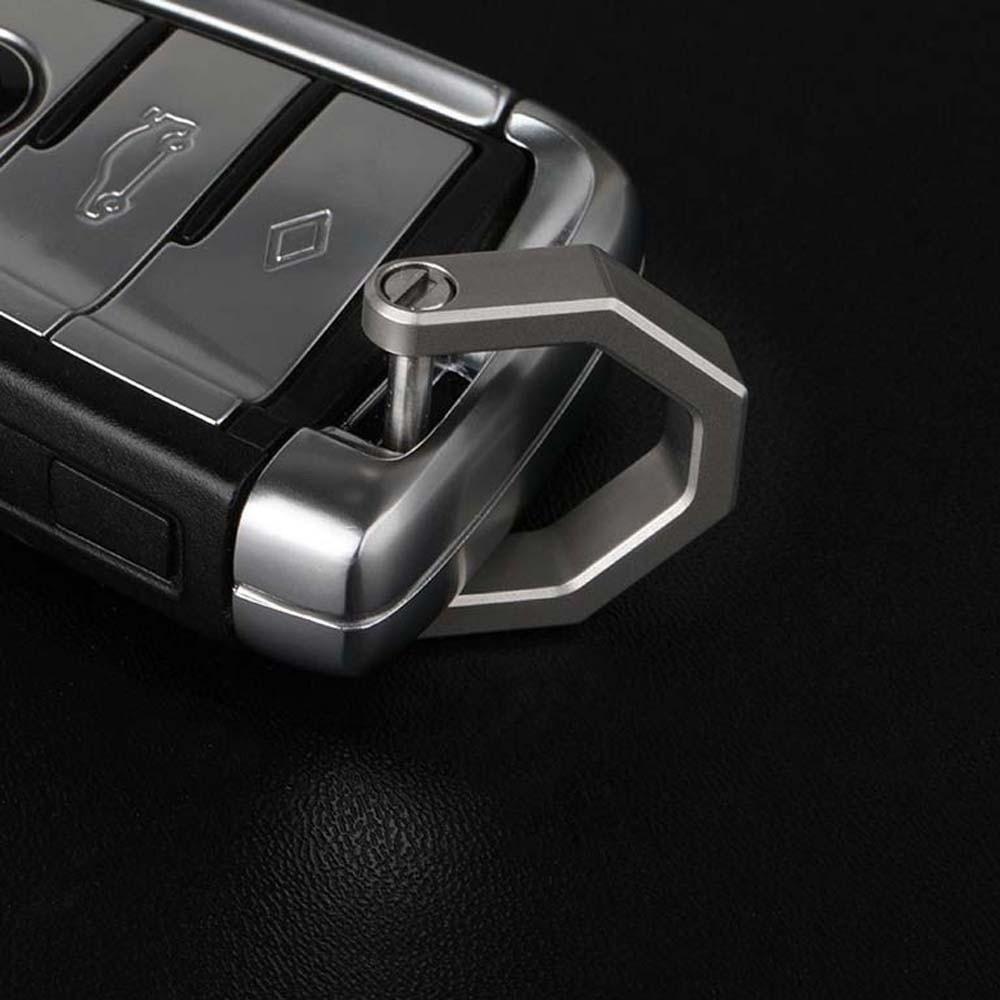 Anti-lost Titanium Zinc Zinc Alloy Key Chain Polyester Mini Buckle Thickened D-shaped Key Ring Women