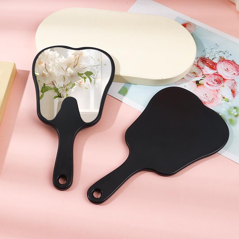 Specchio per Trucco Portatile HD in Plastica per Denti - Compatto e Portatile per Ragazze
