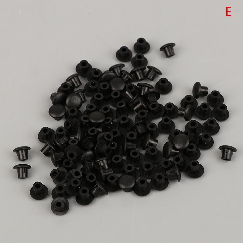 100 шт. 5 мм Декоративные заглушки для мебельных отверстий Пластиковые колпачки для шурупов Пылезащитные заглушки для отверстий в шкафах Прокладки Фурнитура Практичный фитинг