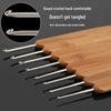 Carbonized Bamboo Crochet Yarn & Knitting Tool Set with Extra-Fine Old-Fashioned Bamboo Handle Set