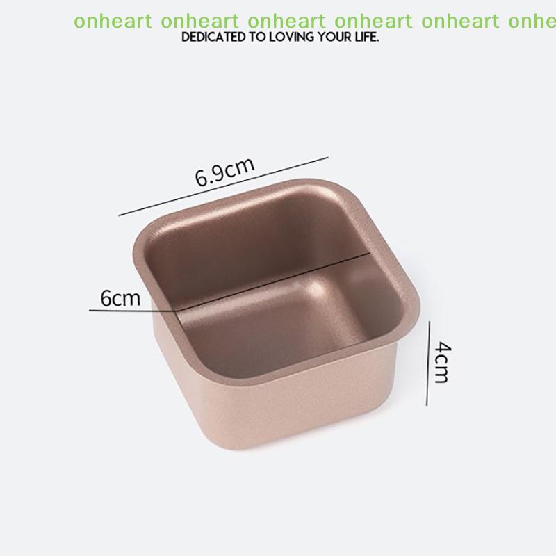 [C]Small Square Toast Bread Baking Pans Non-Stick Carbon Steel Loaf Cheese Cake Brownie Mold Baking Tray