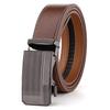 Men's Two-Layer Cowhide Leather Belt with Automatic Buckle - Versatile Business Style