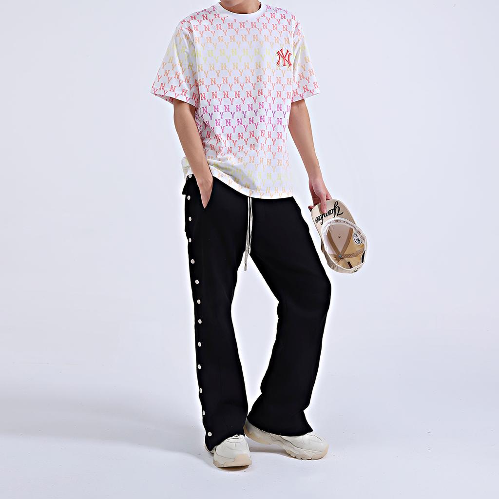 New MLB New York Yankees Straight T Shirt Unisex White Red 31TSMC131-50R