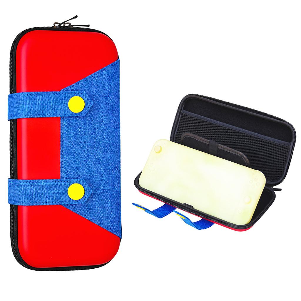 Game Console Storage Bag ,Shockproof Travel Bag With 10 Game Card Slots , Water ,Resistant Adjustable Strap ,