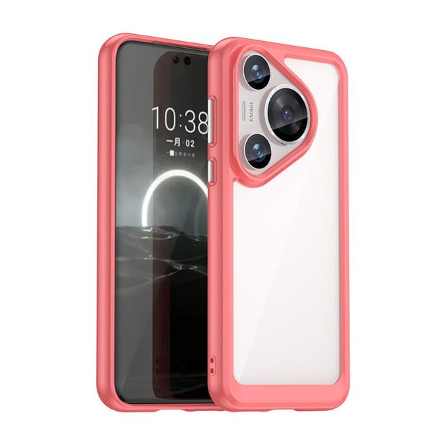 For Huawei Pura 70 Pro Case Huawei Pura 70 Pro Plus Ultra Cover Shockproof Hard PC Luxury Silicone Protective Phone Back Cover For Huawei Pura 70