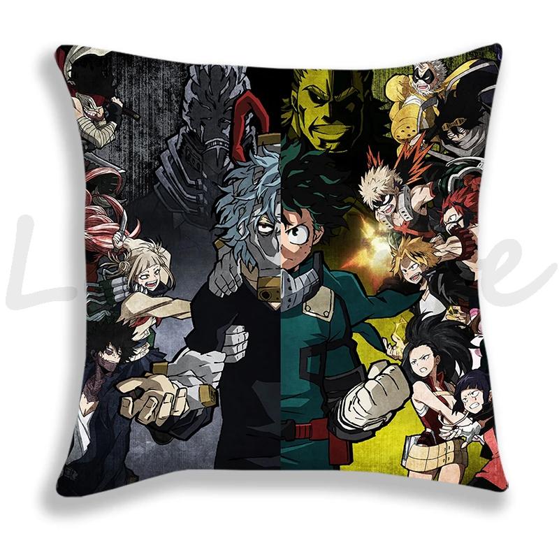 My Hero Academia Kissenbezug Cartoon Zierkissenbezug Coole Kissenbezüge Sofa Anime Kissenbezug Deku Bakugou Dekor Kissenbezug